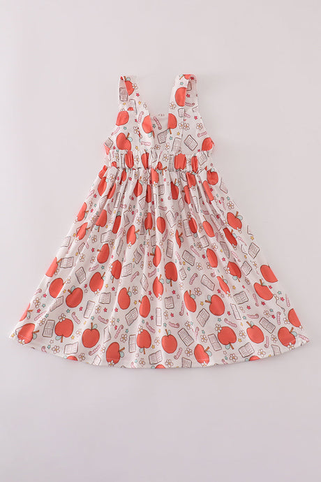 Apple bow strap dress